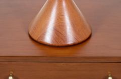 Danish Modern Sculpted Teak Table Lamp - 2605692