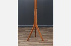 Danish Modern Sculpted Teak Tripod Floor Lamp - 3598872