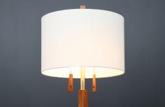 Danish Modern Sculpted Teak Tripod Floor Lamp - 3598876