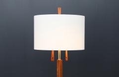 Danish Modern Sculpted Teak Tripod Floor Lamp - 3598878