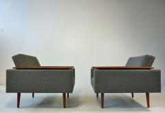 Danish Modern Sleek Low Lounge Chairs - 388101