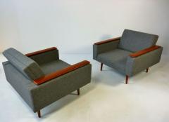 Danish Modern Sleek Low Lounge Chairs - 388102