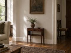 Danish Modern Small Console or Cabinet Rosewood Brass Denmark 1950s - 4753072