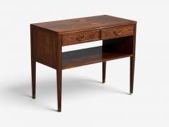 Danish Modern Small Console or Cabinet Rosewood Brass Denmark 1950s - 4753075