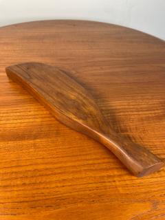 Danish Modern Solid Teak Monkey Pod Tray with Handle - 4058739