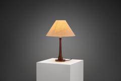 Danish Modern Table Lamp with Fabric Shade Denmark Mid 20th Century - 4216818
