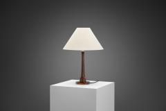 Danish Modern Table Lamp with Fabric Shade Denmark Mid 20th Century - 4216819
