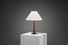 Danish Modern Table Lamp with Fabric Shade Denmark Mid 20th Century - 4216823