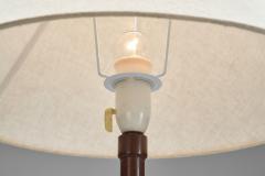 Danish Modern Table Lamp with Fabric Shade Denmark Mid 20th Century - 4216827