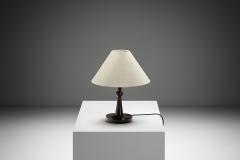 Danish Modern Table Lamp with Wood Base Denmark Mid 20th Century - 4387158