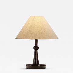 Danish Modern Table Lamp with Wood Base Denmark Mid 20th Century - 4392068