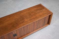 Danish Modern Tambour Door Credenza - 2832360