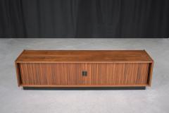 Danish Modern Tambour Door Credenza - 2832364