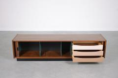 Danish Modern Tambour Door Credenza - 2844552
