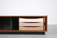 Danish Modern Tambour Door Credenza - 2844553