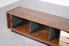 Danish Modern Tambour Door Credenza - 2844555