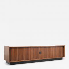 Danish Modern Tambour Door Credenza - 2845907