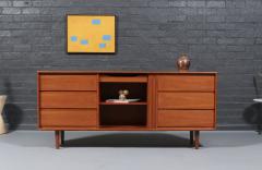 Danish Modern Tambour Door Teak Dresser by Danflex Systems - 4551189