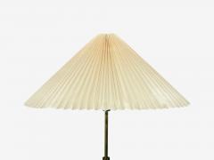 Danish Modern Teak Brass Paper Floor Lamp Denmark 1960s - 4323872