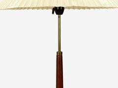 Danish Modern Teak Brass Paper Floor Lamp Denmark 1960s - 4323873