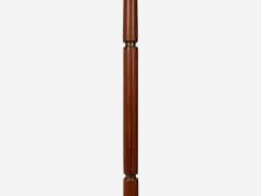 Danish Modern Teak Brass Paper Floor Lamp Denmark 1960s - 4323876