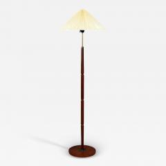 Danish Modern Teak Brass Paper Floor Lamp Denmark 1960s - 4326404