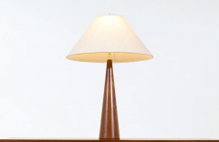 Danish Modern Teak Cone Shape Table Lamp - 2616273