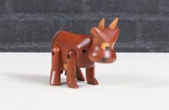 Danish Modern Teak Cow Figurine Sculpture by Sveistrup - 4278836