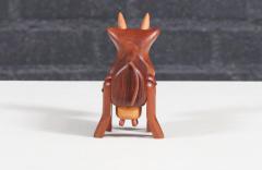 Danish Modern Teak Cow Figurine Sculpture by Sveistrup - 4278841