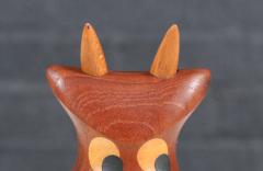 Danish Modern Teak Cow Figurine Sculpture by Sveistrup - 4278842
