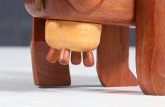 Danish Modern Teak Cow Figurine Sculpture by Sveistrup - 4278843