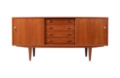 Danish Modern Teak Credenza with Bowtie Pulls by Clausen Son - 3098993