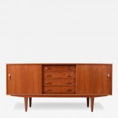 Danish Modern Teak Credenza with Bowtie Pulls by Clausen Son - 3099244