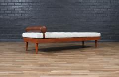 Danish Modern Teak Daybed w Leather Accents - 4183726