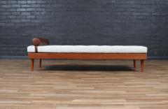 Danish Modern Teak Daybed w Leather Accents - 4183727