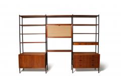 Danish Modern Teak Free Standing Wall Unit with Bar by Lyby M belfabrik - 4802780
