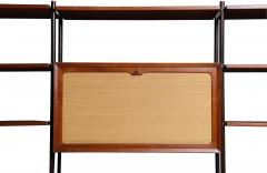 Danish Modern Teak Free Standing Wall Unit with Bar by Lyby M belfabrik - 4802781