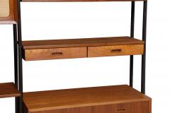 Danish Modern Teak Free Standing Wall Unit with Bar by Lyby M belfabrik - 4802788