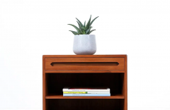 Danish Modern Teak Night Stand with Bookshelf by E W Bach - 2718740