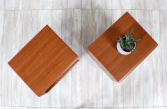 Danish Modern Teak Night Stands with Sculpted Bases - 2748222