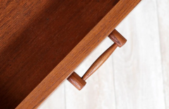 Danish Modern Teak Night Stands with Sculpted Bases - 2748240