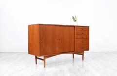 Danish Modern Teak Oak Credenza with Drawers - 3202909