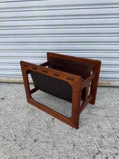Danish Modern Teak Sling Magazine Rack - 4330695