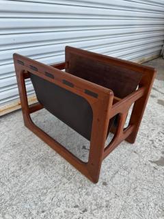 Danish Modern Teak Sling Magazine Rack - 4330735