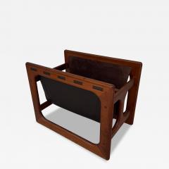 Danish Modern Teak Sling Magazine Rack - 4332602
