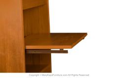 Danish Modern Teak Tall Media Record Bar Cabinet - 3040684