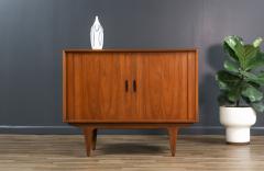 Danish Modern Teak Tambour Door Cabinet - 3821992