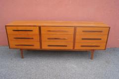 Danish Modern Teak and Rosewood Low Dresser - 421855