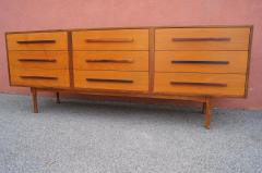 Danish Modern Teak and Rosewood Low Dresser - 421856