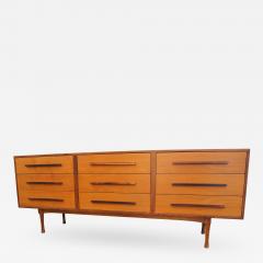 Danish Modern Teak and Rosewood Low Dresser - 433506